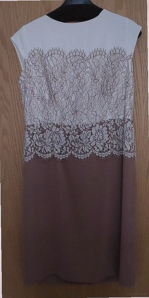 Etuikleid von comma, creme / beige, Gr. 44