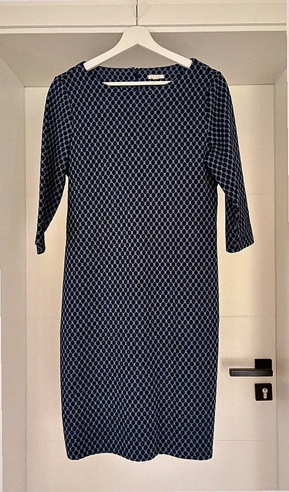 Etuikleid von Esprit Gr. L Blau/schwarz