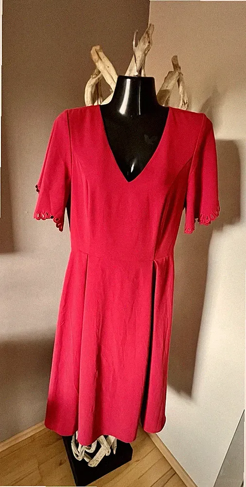Extravagantes Sommerkleid ♥️ Cocktailkleid Rot H&M Gr.: 36