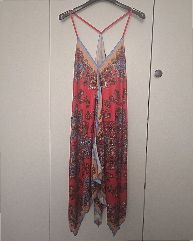 Extravagantes Zara Sommerkleid im Paisley/ Boho-Look (Gr. S)