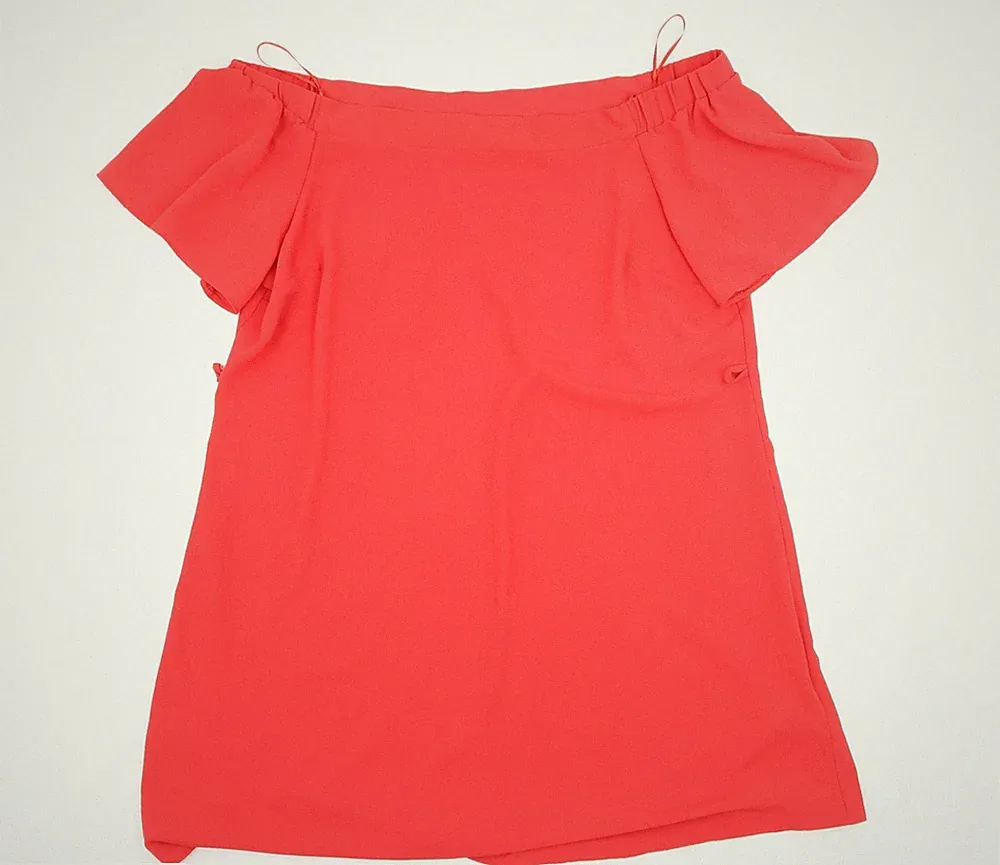 F&F Damen rot Batik A-Linie Größe 16