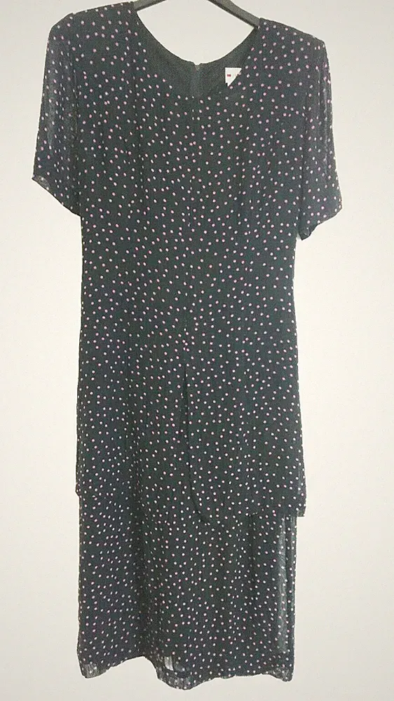 Fabiani Viskose Kleid Sommerkleid, festlich fliessend doppellagig Gr. 38, neu