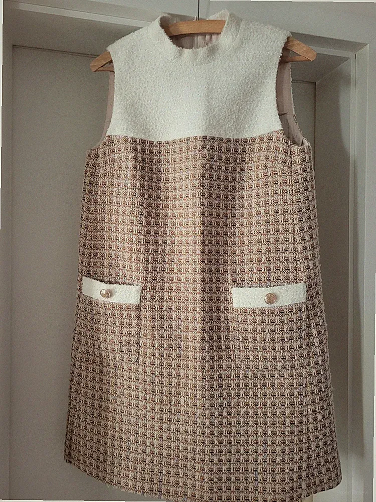 Fabrique Kleid Ärmellos Mini Boucle Größe 34/36