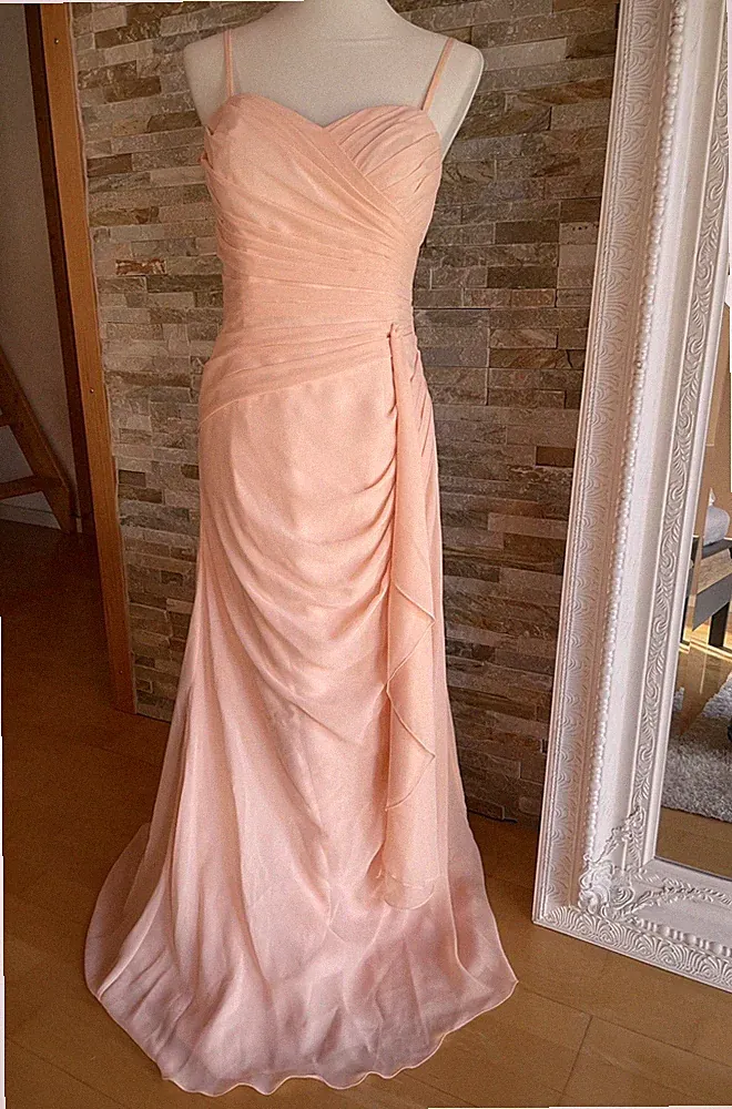 Orange Abendkleid