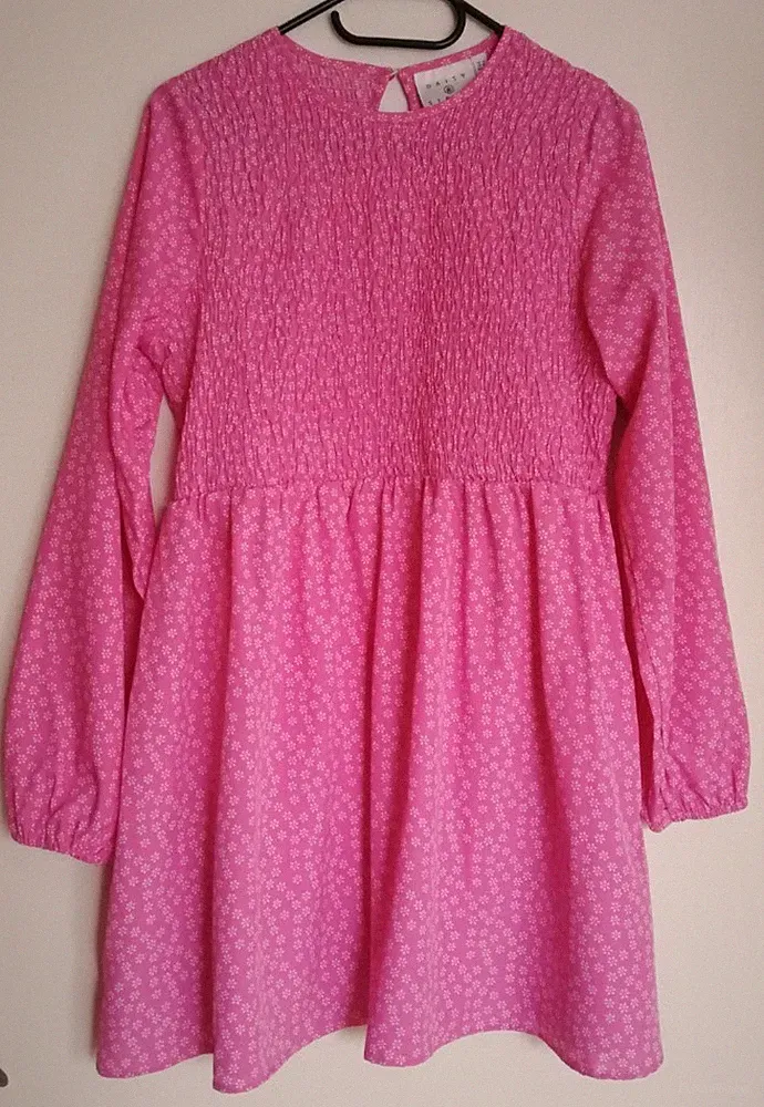 Festliches Kleid, Größe 38, Daisy Street, gesmokt, kurz, langärmlig