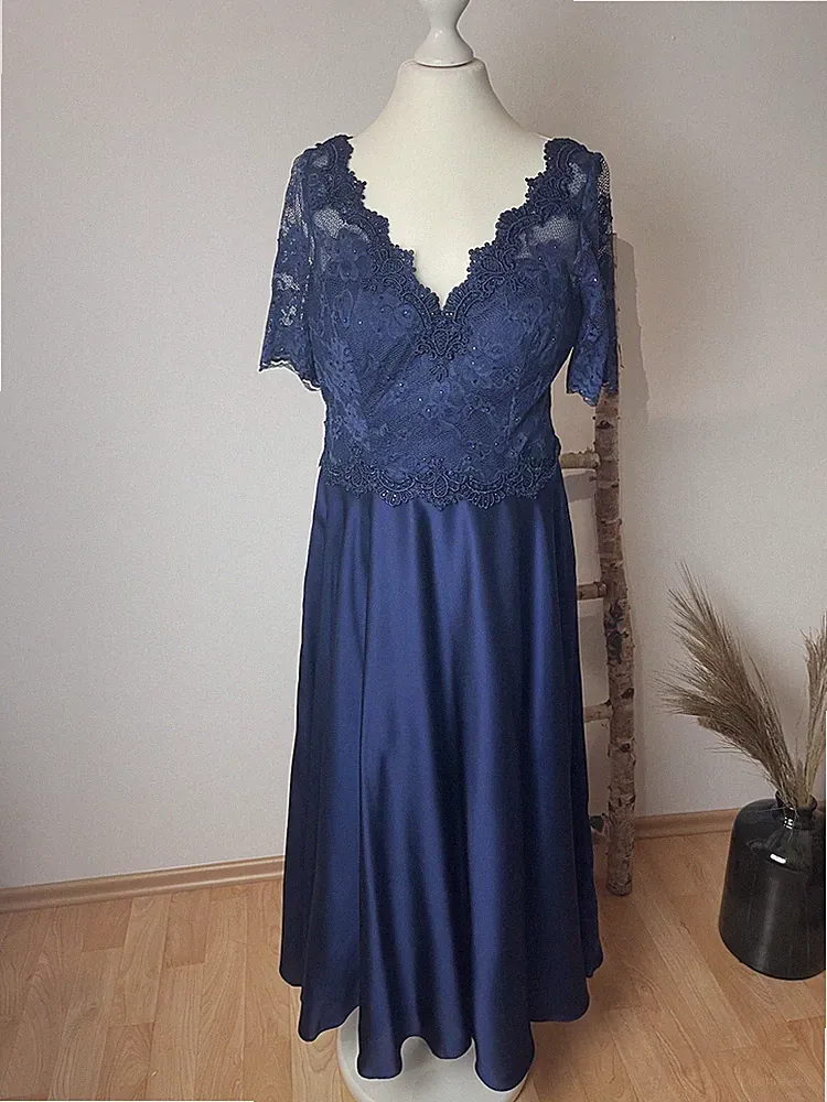 Festliches Kleid Mascara London Konfirmation Abiball Hochzeit Gr. 38 knielang