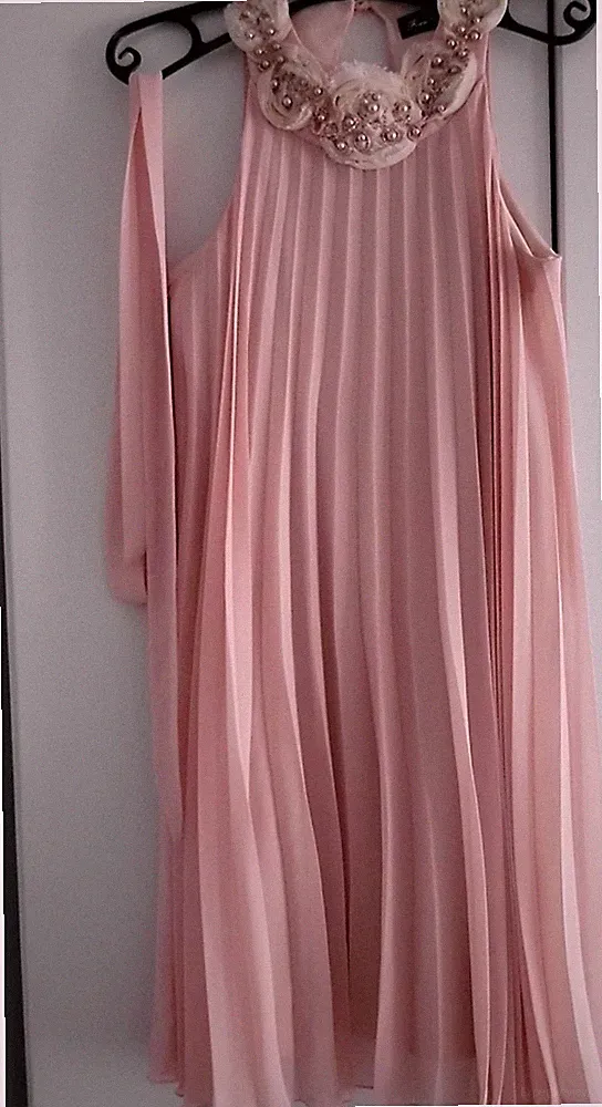 FOUR FLAVOR London Kleid Zalando Gr. 8 34 36 S Pastellrosa.