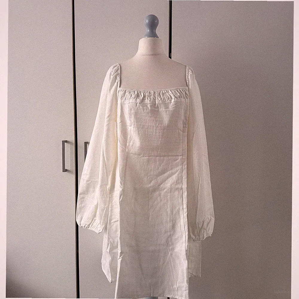Free People Forget Me Not Minikleid Größe L Large lang Puffärmel