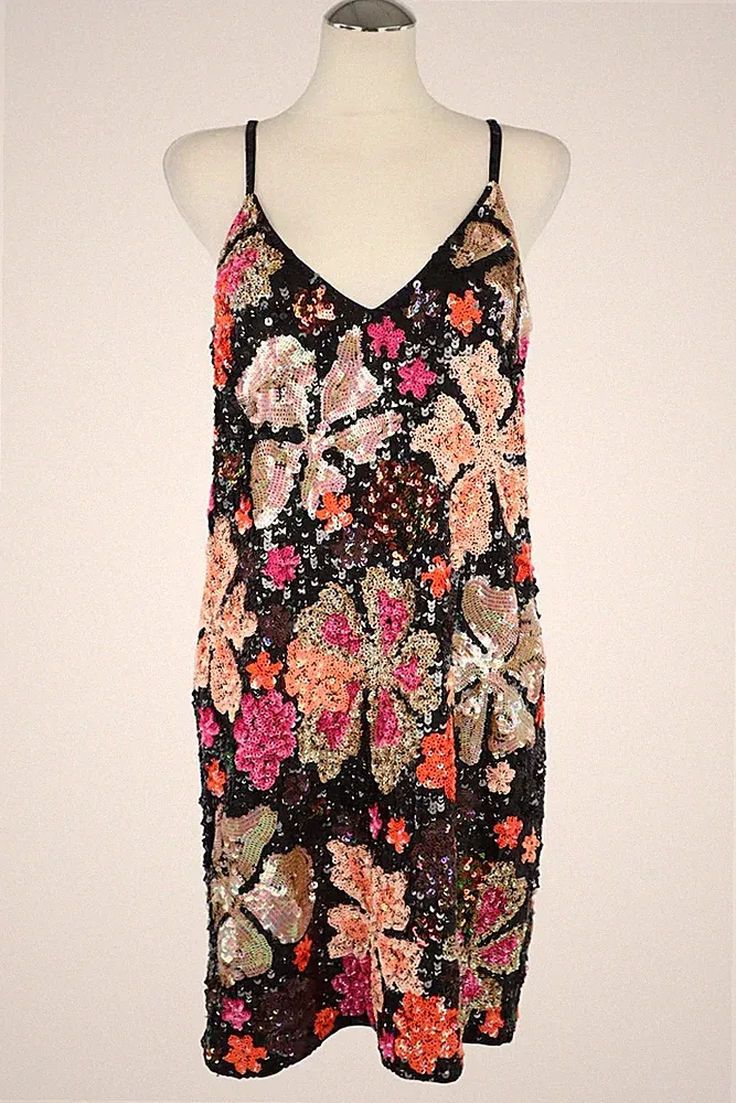 French Connection Damen Kleid Gr. 32 (UK 6 ) Mehrfarbig Etuikleid Dress