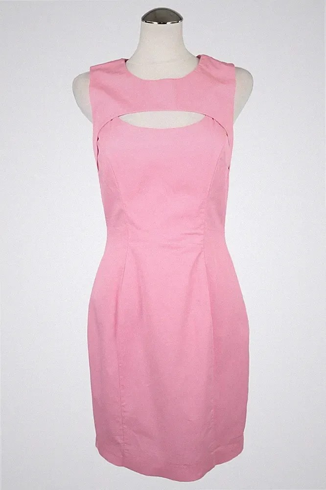 French Connection Damen Kleid Gr. 32 (UK 6) Rosa Bleistiftkleid Etuikleid Dress