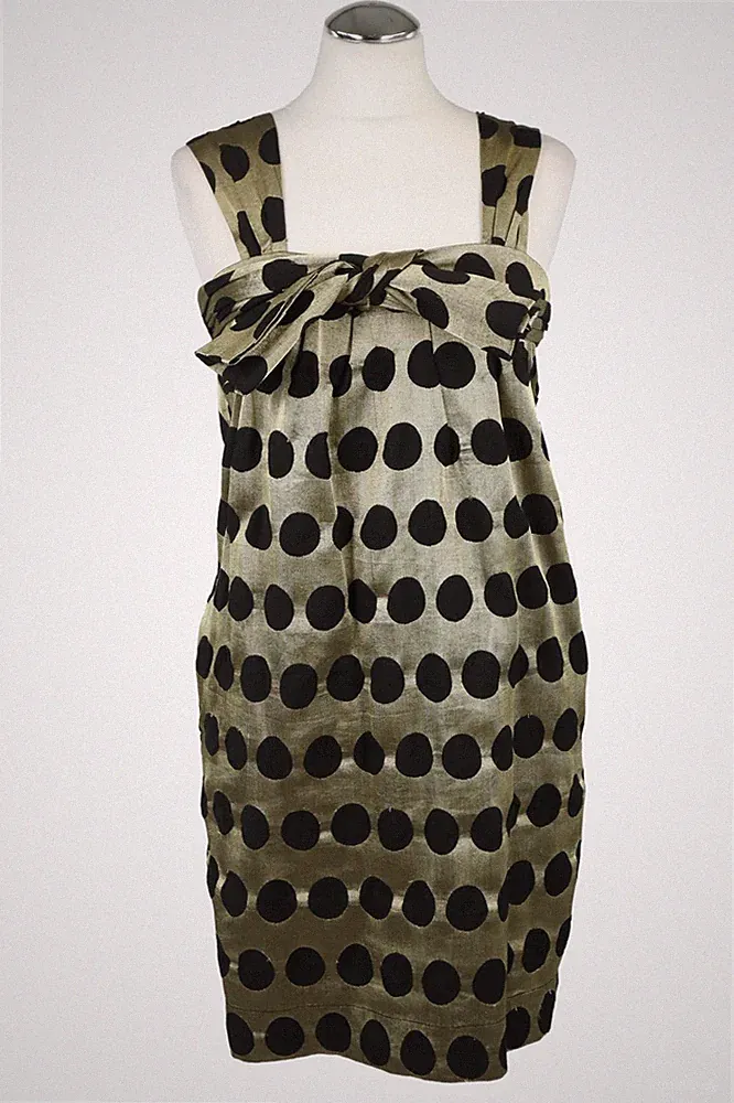 French Connection Damen Kleid Gr. 36 (UK 10) Gold Bleistiftkleid Etuikleid Dress