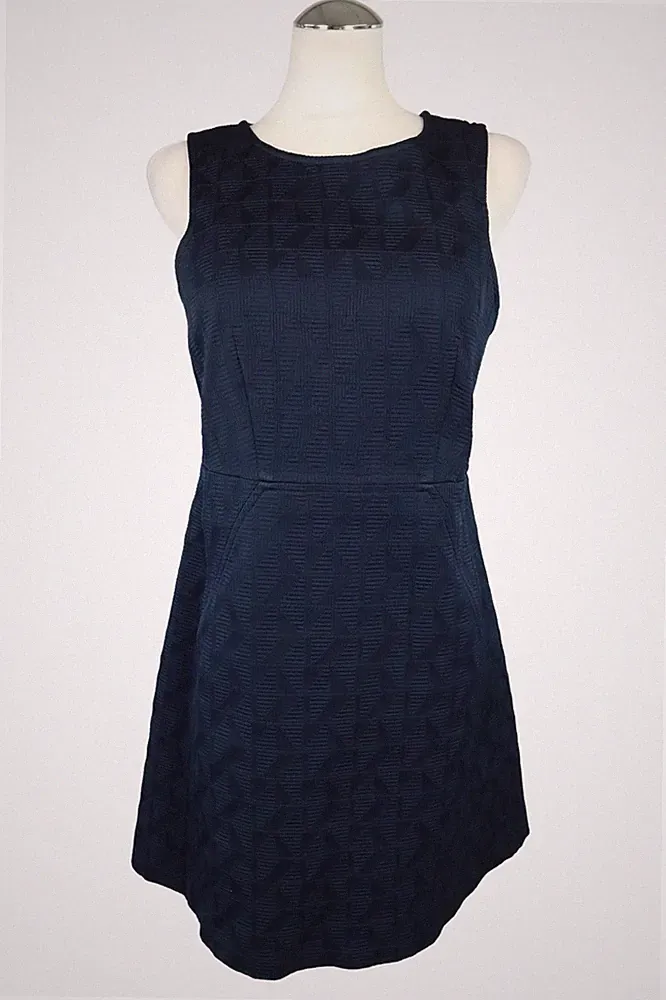 French Connection Damen Kleid Gr. 38 (UK 12) Blau A-Linie Dress