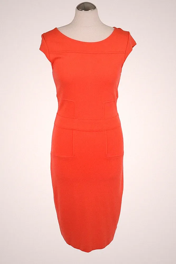 French Connection Damen Kleid Gr. 38 (UK 12) Orange Bleistiftkleid Etuikleid