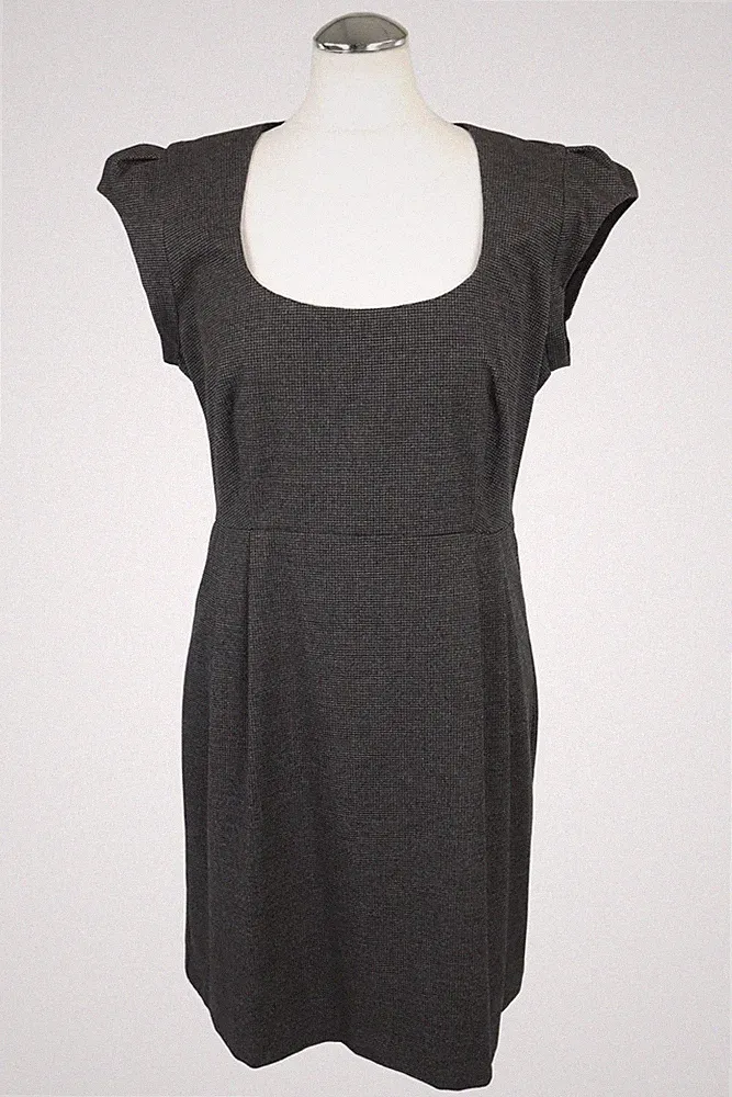 French Connection Damen Kleid Gr. 40 (UK 14) Grau Etuikleid Dress