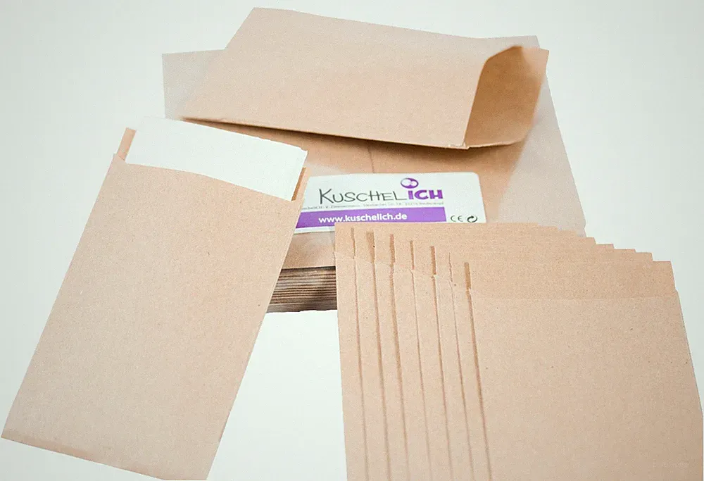 Freudentränen Taschentücher Hochzeit Verpackung Etui Gastgeschenk Flachbeutel