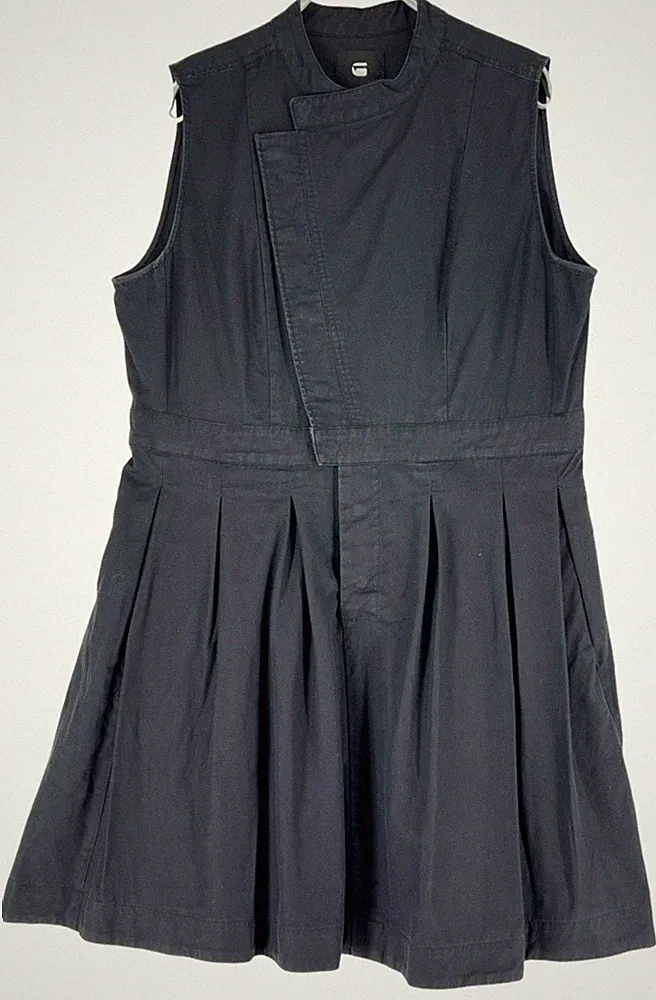 G-Star Raw Damen Hybrid Archive DC Ärmelloses Kleid Größe XL