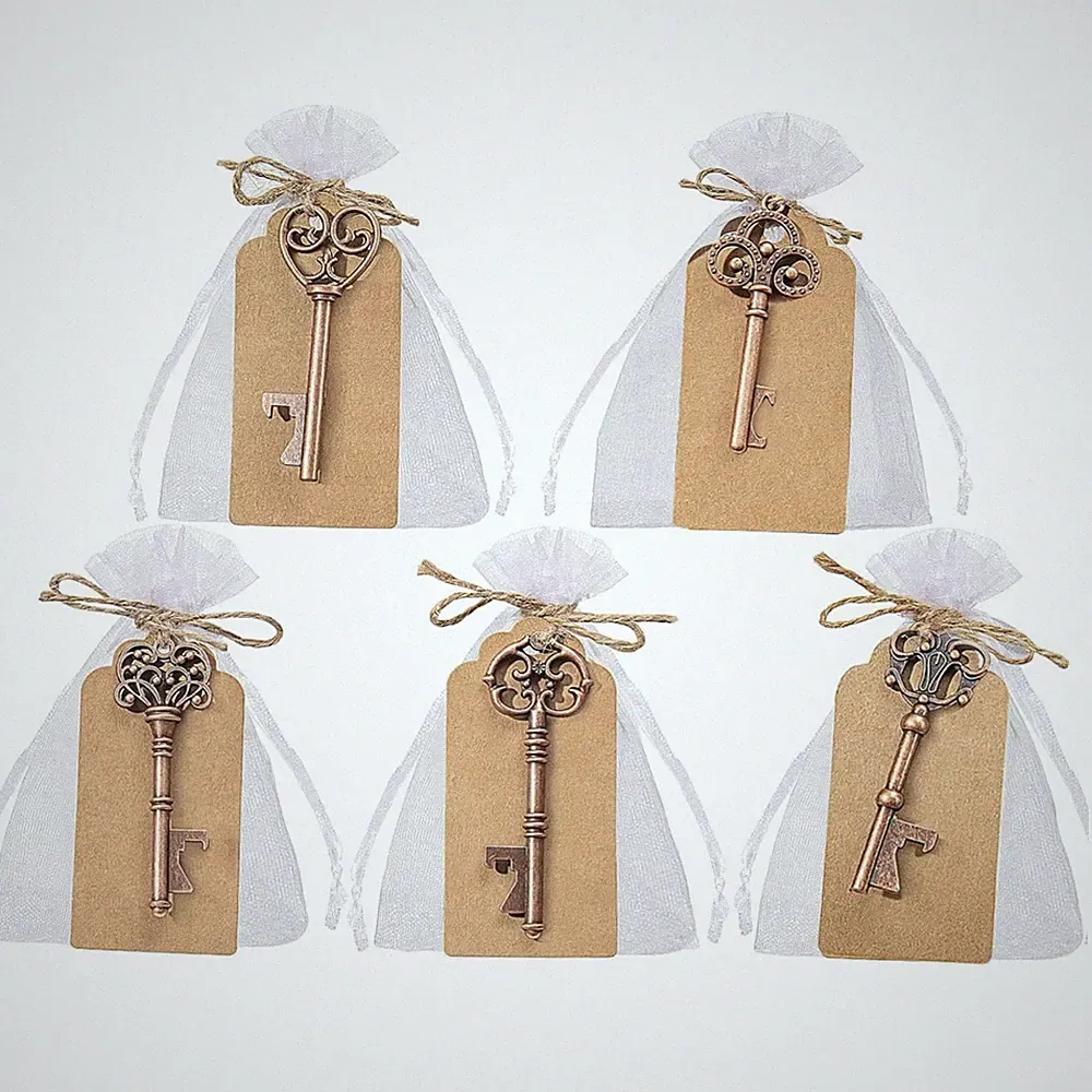 Gastgeschenke Hochzeit Flaschenöffner Vintage 50 Stück Türdekoration