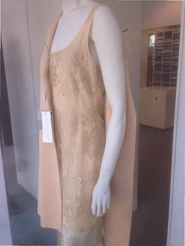 GENNY Damen Anzug NEU festlich mit Spitzenkleid und Mantel Gr. 44