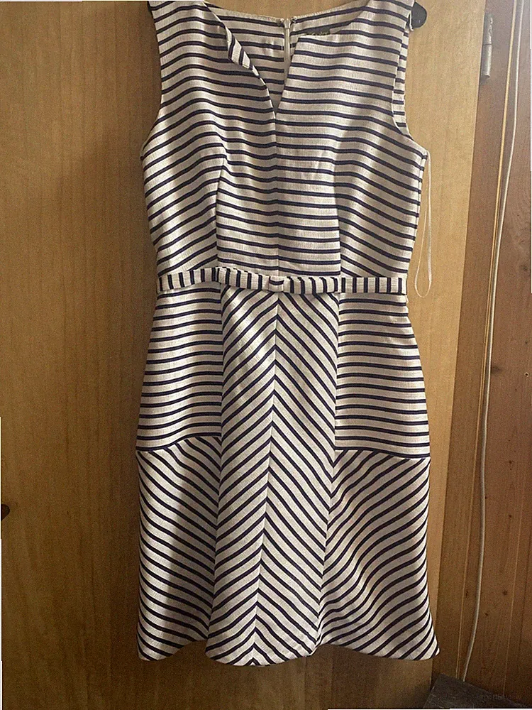 Gestreiftes Kleid mit Reißverschluss Hinten Gr. 38 von Taylor