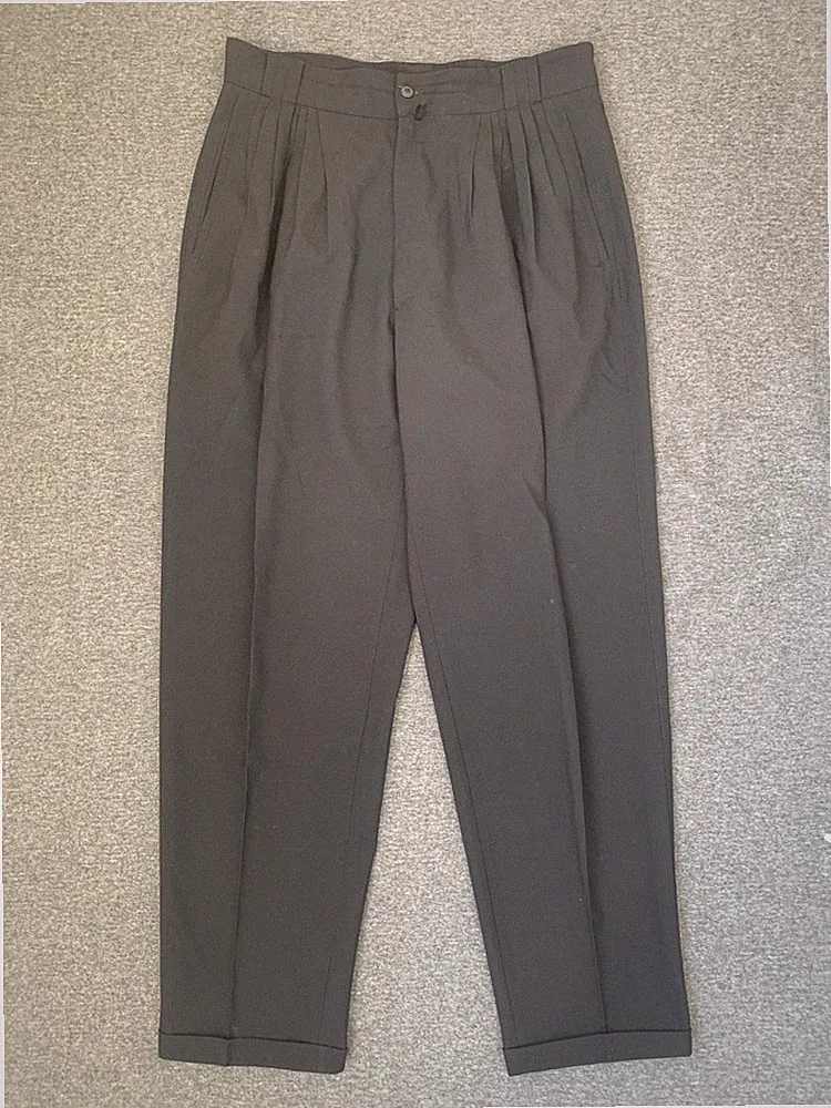 Gianni Versace Archive Tailored Pants - Wolle - (Etikett Größe M / IT 46-48)
