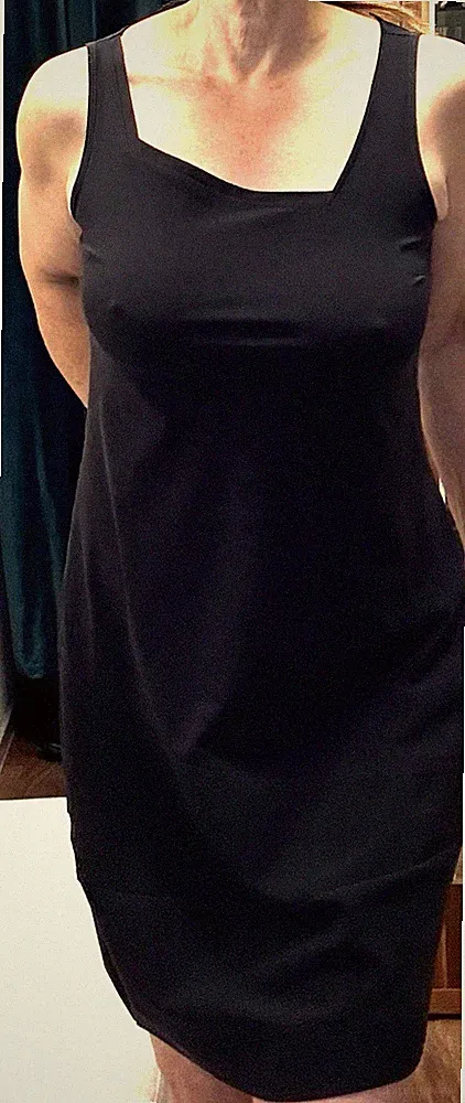Asymmetrischer Ausschnitt Etui kleid