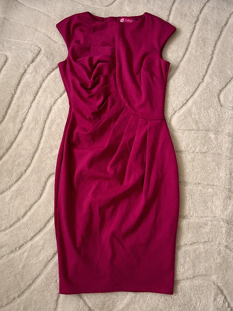 goddess London Etuikleid Fuchsia Pink S 36