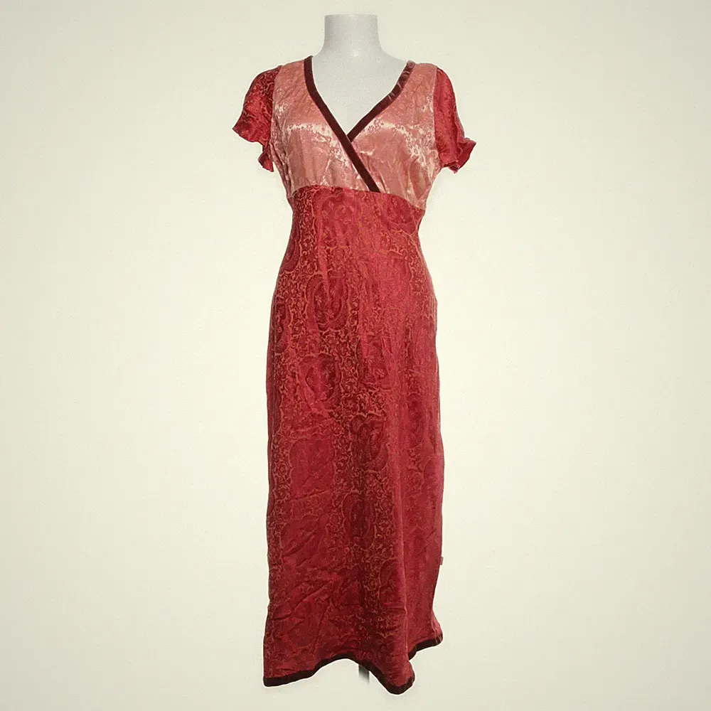 Gotham, Maxikleid, Größe: L, Hochzeitsgast, Rot/Mehrfarbig, Acetat/Viskose #NYw