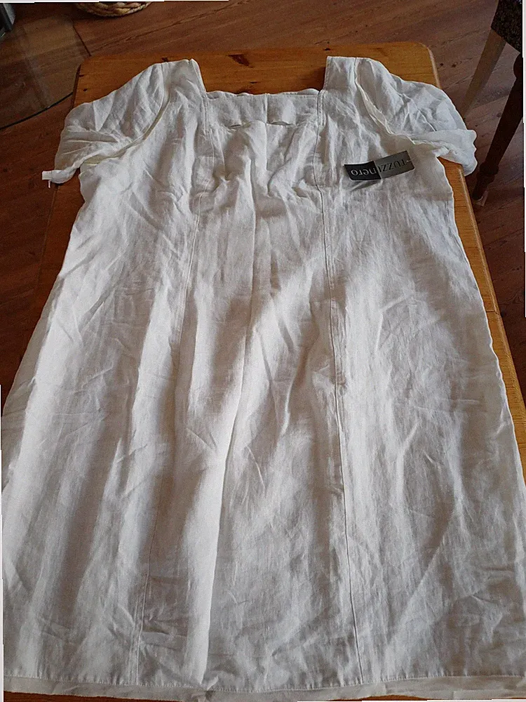 Gr. 54 Leinenkleid weiß natur Tuzzi Nero NEU mit Etikett
