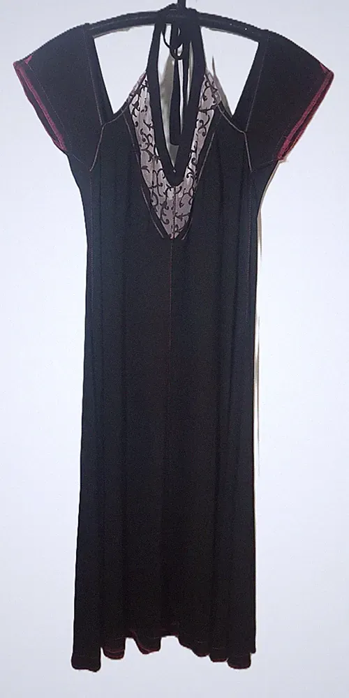 Gr.L Enges Neckholder Cocktail-Kleid Bleistiftkleid Party-Kleider Etuikleid