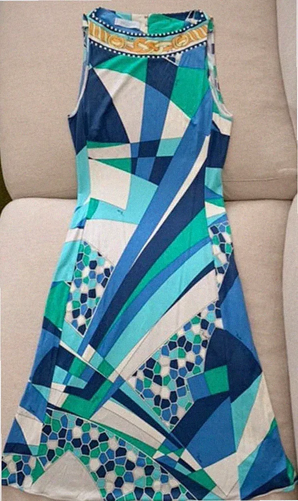 [GUC] Vintage Emilio Pucci Damen Signature Print Kleid: aus JAPAN