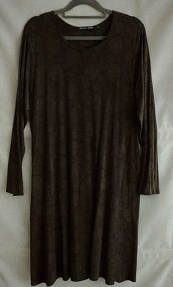 GUDRUN SJÖDEN Kleid Oliv-Braun