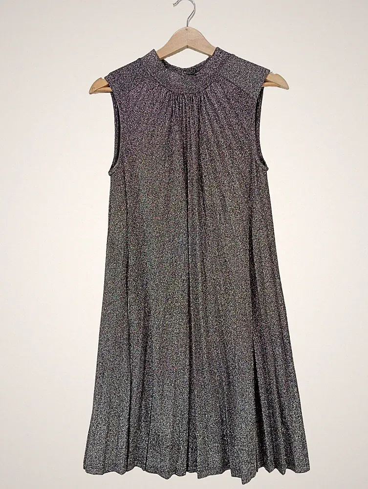 GUESS A-Linien Kleid Damen Kleid Gr. DE 38 silberfarben Elegant