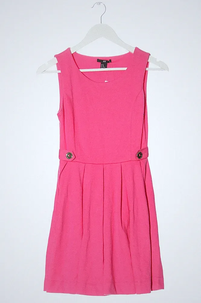 H&M A-Linien Kleid Damen Kleid Gr. DE 34 pink Casual-Look
