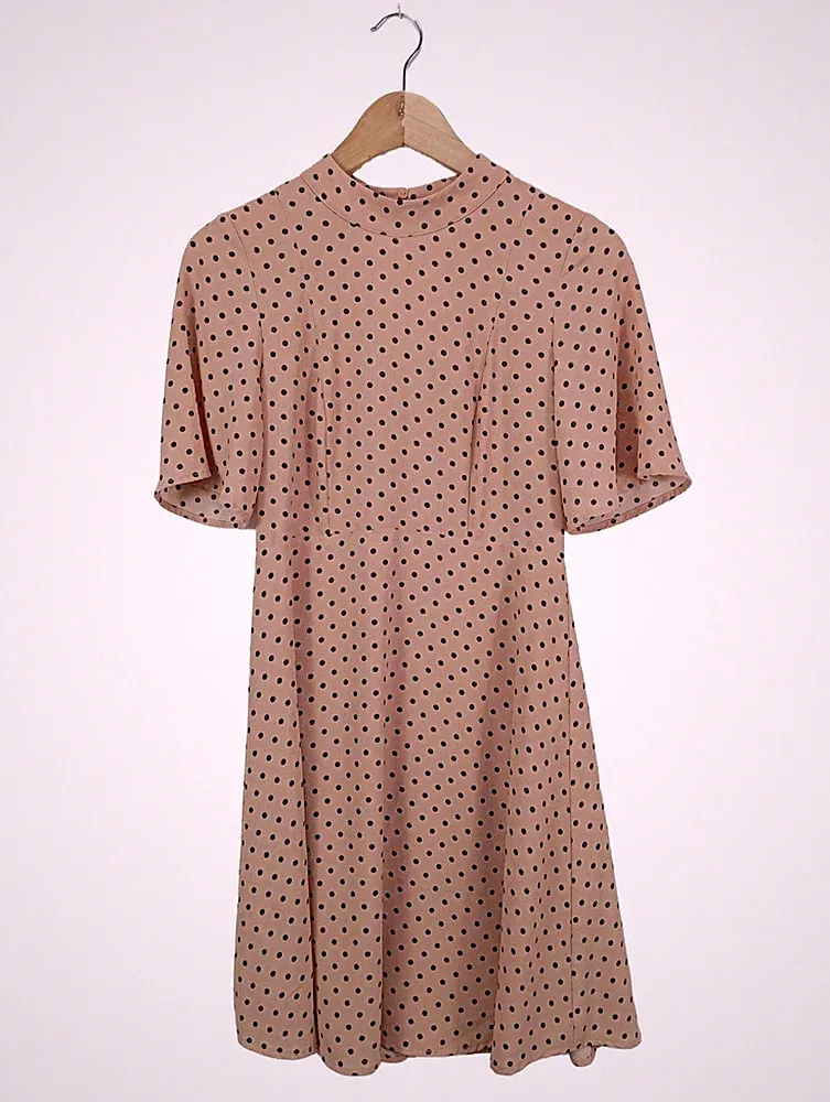 H&M A-Linien Kleid Damen Kleid Gr. DE 36 creme Casual-Look