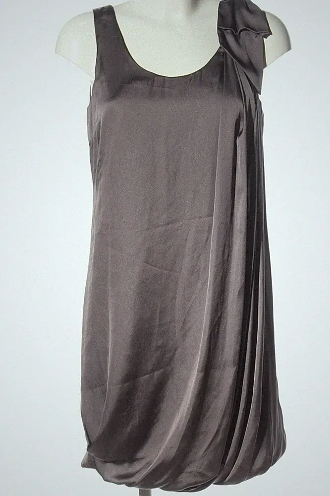 H&M A-Linien Kleid Damen Kleid Gr. DE 36 silberfarben Elegant