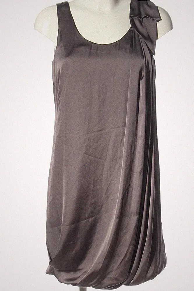 H&M A-Linien Kleid Damen Kleid Gr. DE 36 silberfarben Elegant