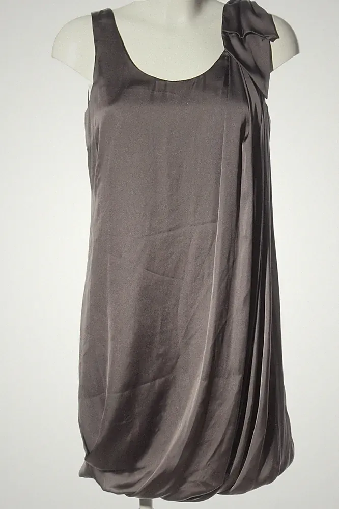 H&M A-Linien Kleid Damen Kleid Gr. DE 36 silberfarben Elegant