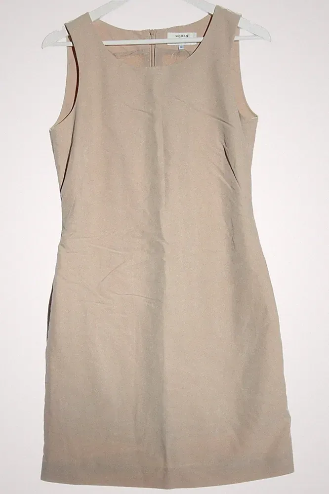 H&M A-Linien Kleid Damen Kleid Gr. DE 38 beige Party-Look