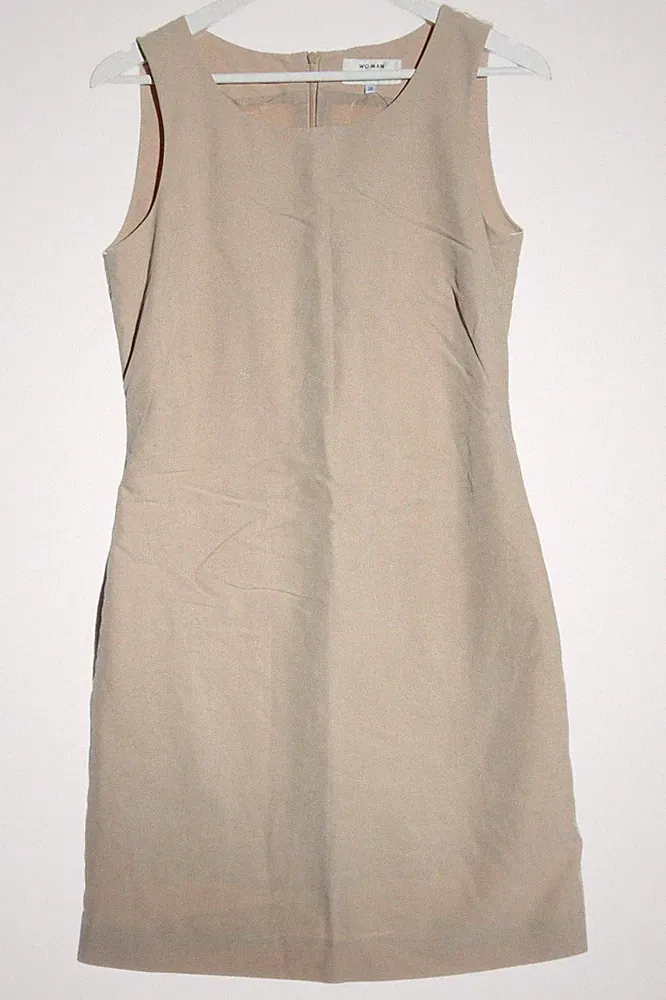 H&M A-Linien Kleid Damen Kleid Gr. DE 38 beige Party-Look