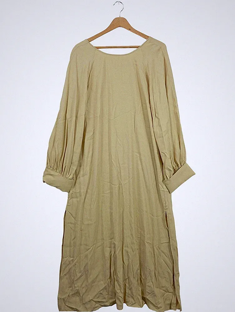 H&M A-Linien Kleid Damen Kleid Gr. DE 38 hellgelb Casual-Look