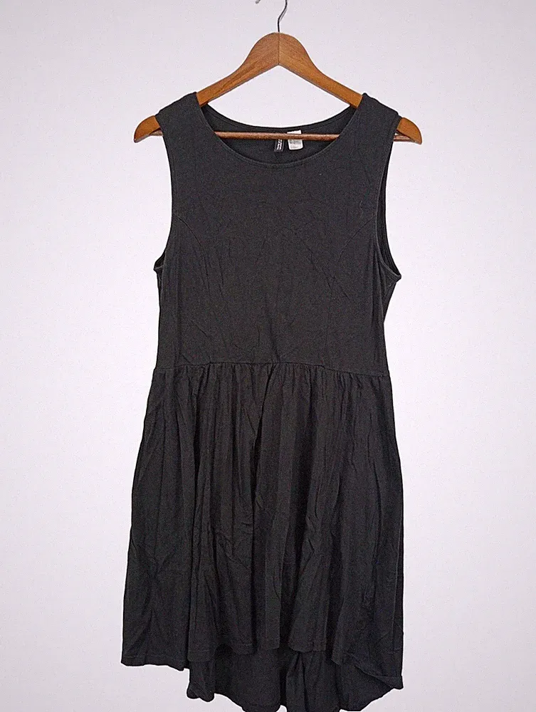 H&M A-Linien Kleid Damen Kleid Gr. DE 42 schwarz Casual-Look