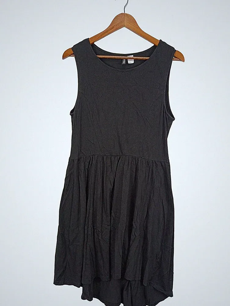 H&M A-Linien Kleid Damen Kleid Gr. DE 42 schwarz Casual-Look