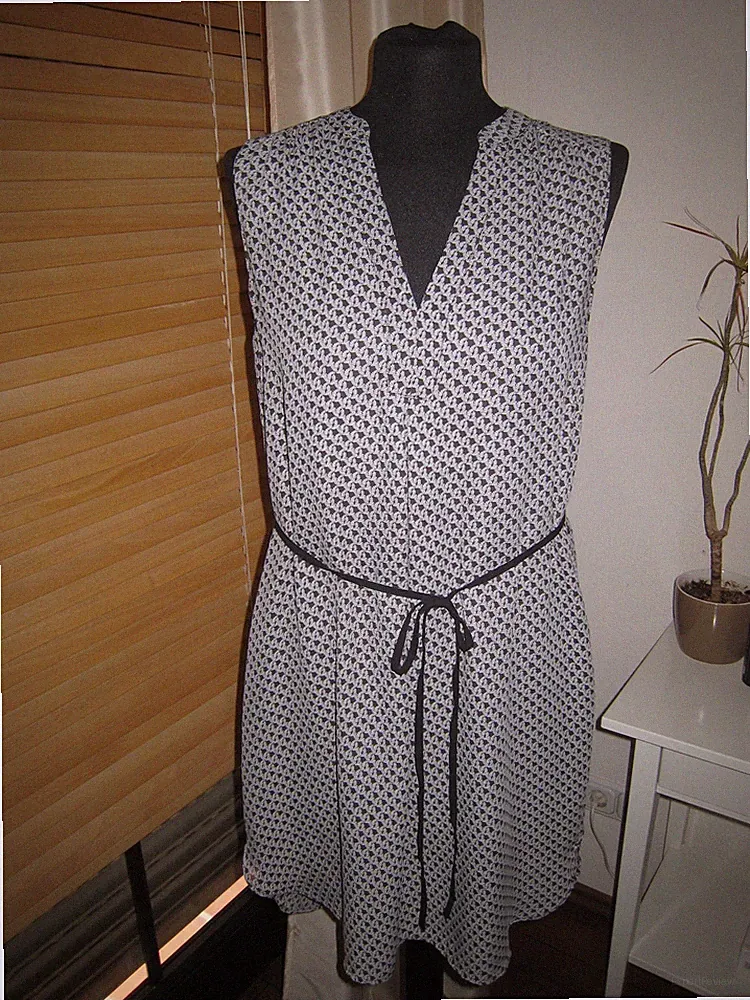 H&M Cocktailkleid schwarz grau Party-Look Damen Gr. 40 Kleid Dress Cocktail
