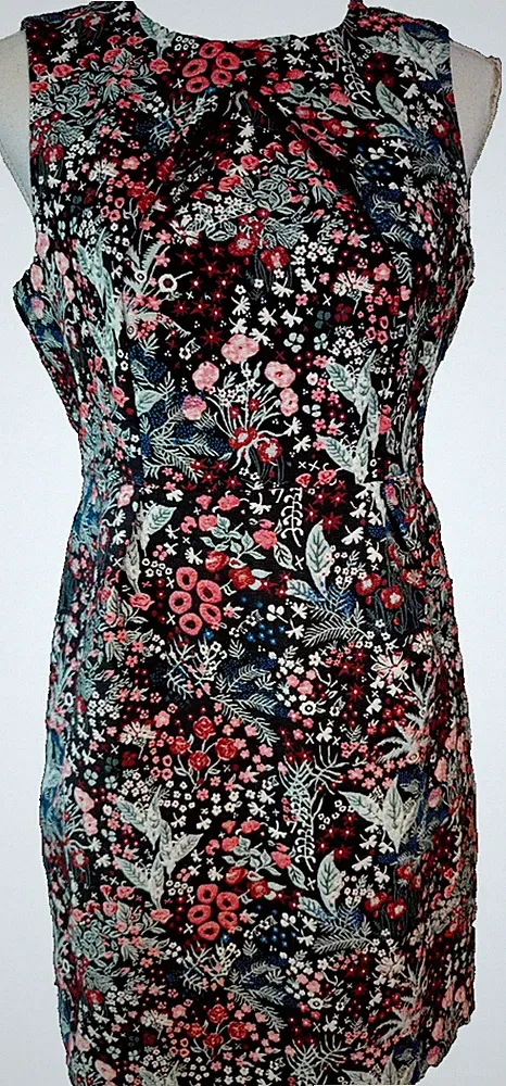 Baumwollmischung Etui kleid