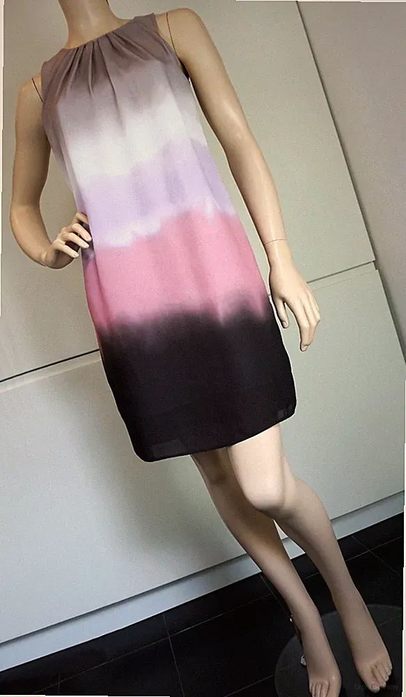 H&M Damen Kleid Minikleid Etuikleid Coctailkleid Tunika Party Ombre Gr 38 NEU