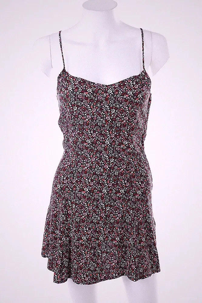 H&M DIVIDED Kleid Mini A-Linie Blumen D 36 multicolor