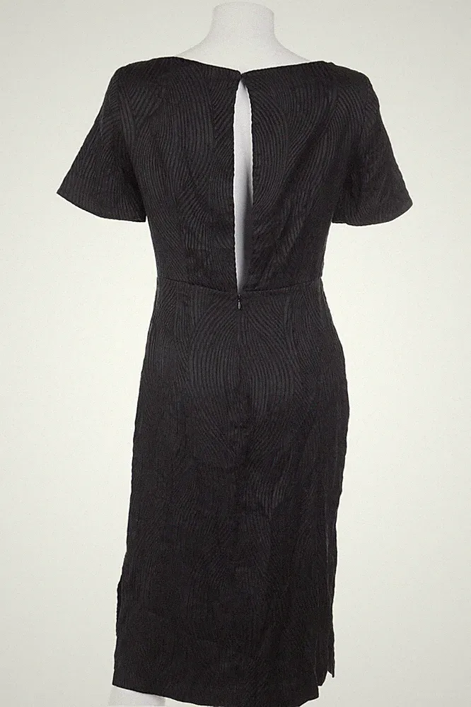 H&M Kleid Etuikleid tiefer Rückenausschnitt D 38 schwarz