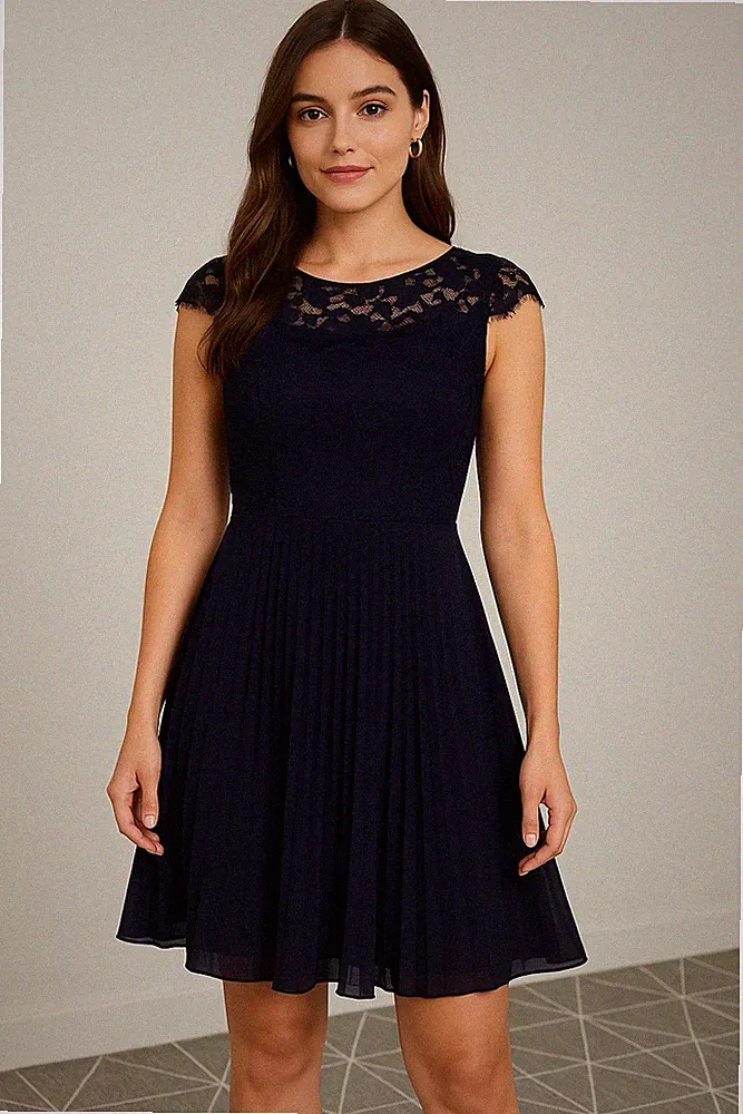 Knielang Cocktailkleid