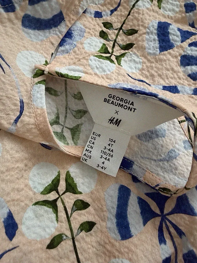 H&M Kleid Sommerkleid Gr. 104 Hervorragend