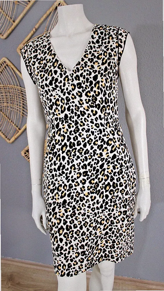 Tierdruck Etui kleid